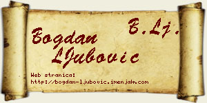 Bogdan LJubović vizit kartica